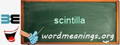 WordMeaning blackboard for scintilla